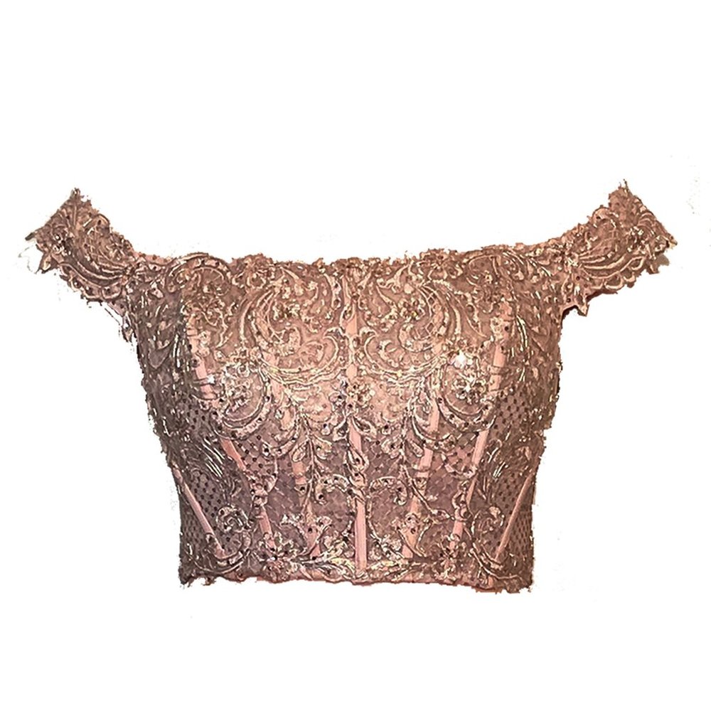 MON CHERI 's Two pieces Dress, Color: ROSE GOLD, Size: 8 - Picture 2 of 7